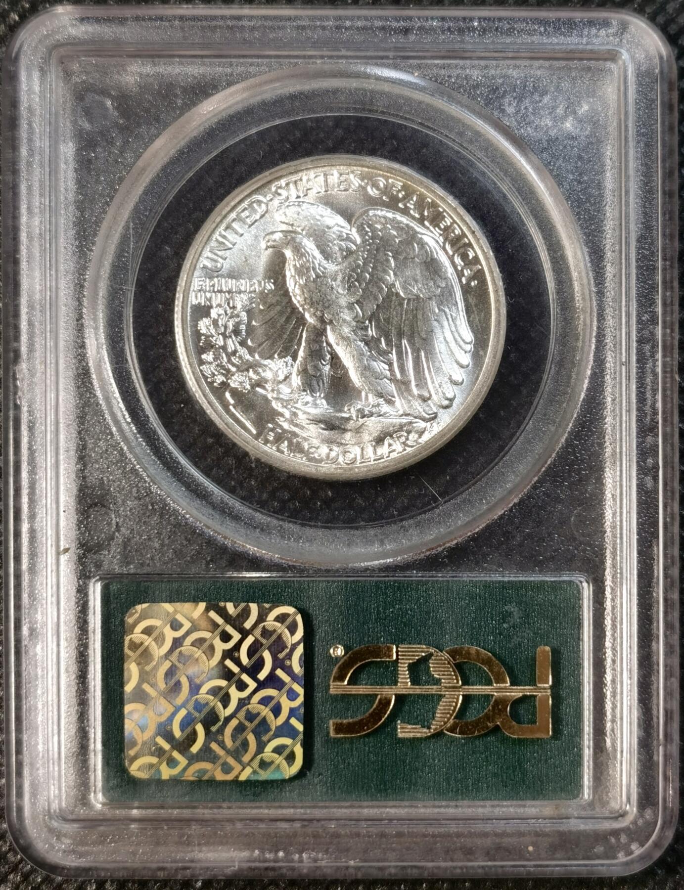  甄臻铺-世界币章拍卖（第24期），送拍享返佣金等优惠多多 NGC-MS64 1942年美国行走女神，老绿盒子，7位数编号