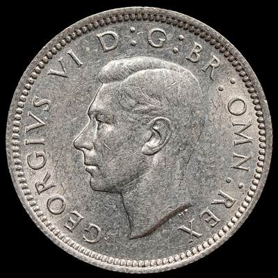修遠堂世界钱币第七十七期 - 1946年英国6便士银币 原光