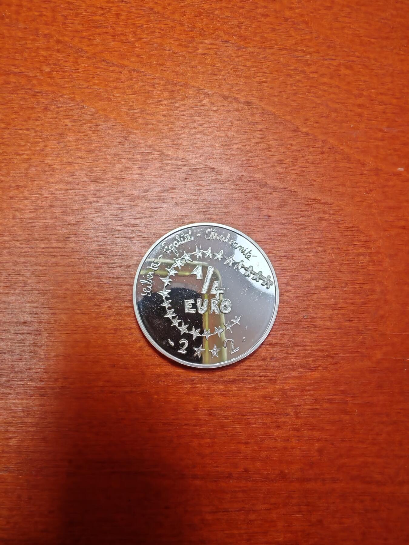 长老汇蛇年精选第十九场拍卖  2002葡萄牙1/4欧元精制银币
