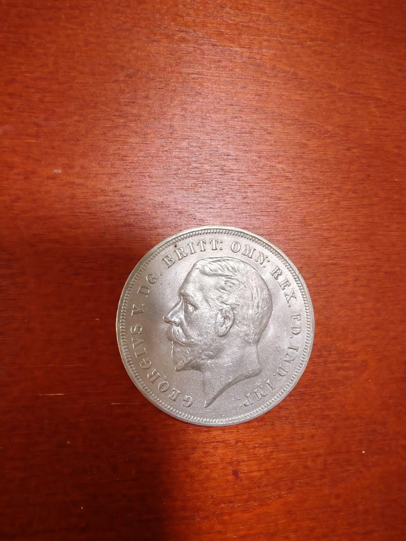 长老汇蛇年精选第十九场拍卖  1935英国乔治五世木马剑1克朗银币，未流通品
