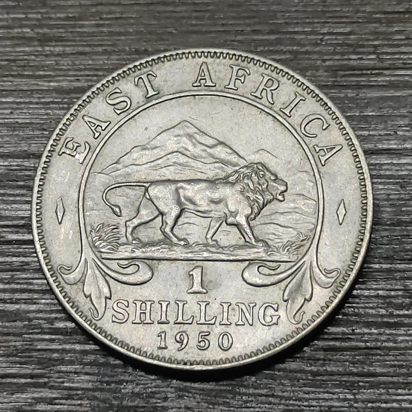 【铜匠收藏】★第125场★散币场，无佣金，30包邮。不满30元，支付5元运费。《接受代拍 代送NGC评级》 东非 1950年 1先令