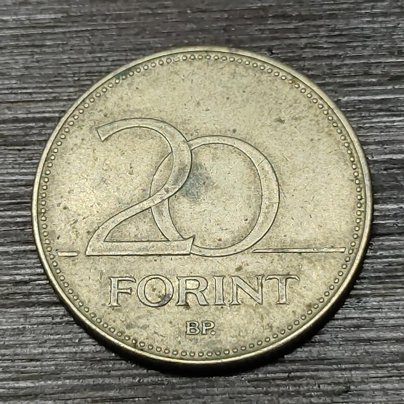 【铜匠收藏】★第125场★散币场，无佣金，30包邮。不满30元，支付5元运费。《接受代拍 代送NGC评级》 1993年 匈牙利 20福林 铜币