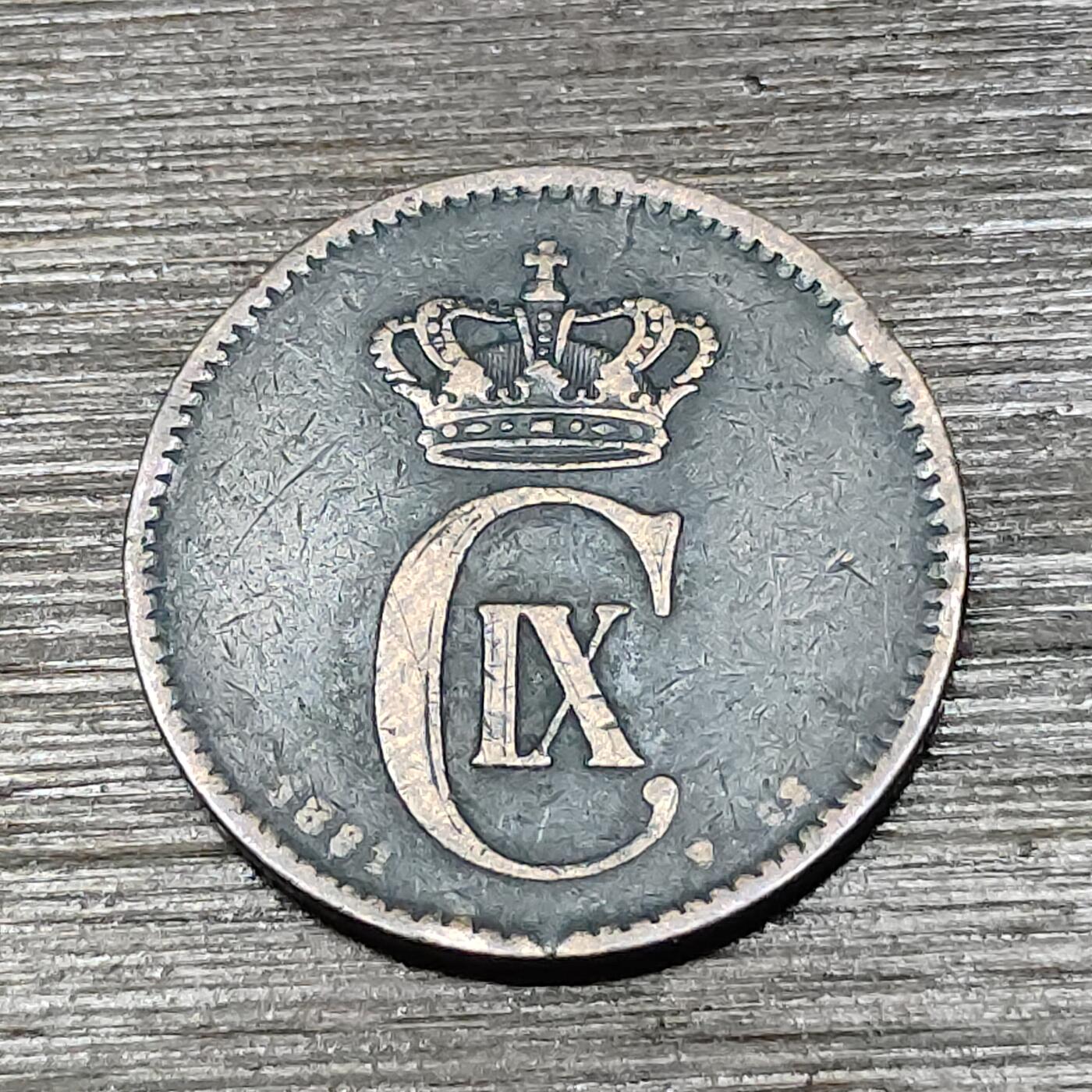 【铜匠收藏】★第125场★散币场，无佣金，30包邮。不满30元，支付5元运费。《接受代拍 代送NGC评级》 丹麦 2欧尔 铜币