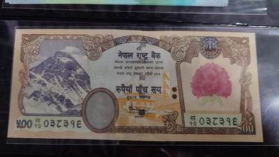 世界钱币～微拍第190期暨2025年第29期  继续清理库存 2008年尼泊尔500 大红花 全新绝品无斑