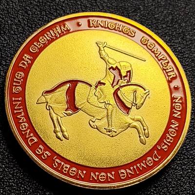 泉币菌-第47场-各国散币场 - 马剑圣殿骑士 纪念章 直径约40mm 
