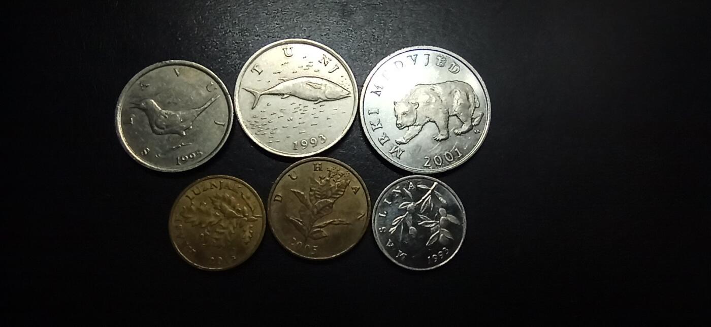 邮泉阁限时拍卖第十六场 各国硬币专场（拍卖结束后请付邮费，存留时间过长需全部邮寄） 克罗地亚6枚