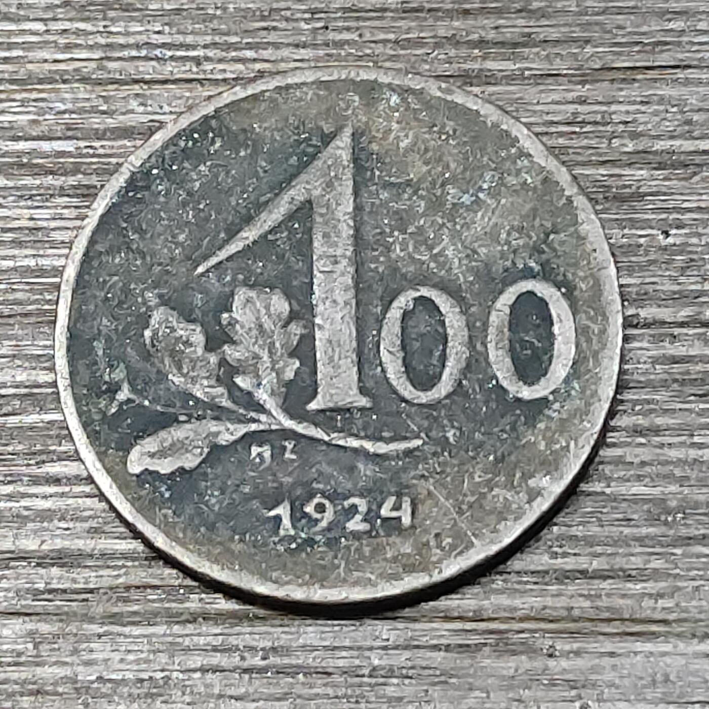 【铜匠收藏】★第125场★散币场，无佣金，30包邮。不满30元，支付5元运费。《接受代拍 代送NGC评级》 奥地利 100克朗 19234年