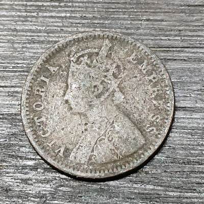 【铜匠收藏】★第125场★散币场，无佣金，30包邮。不满30元，支付5元运费。《接受代拍 代送NGC评级》 - 英属印度 1886年 维多利亚女王 1/12安娜