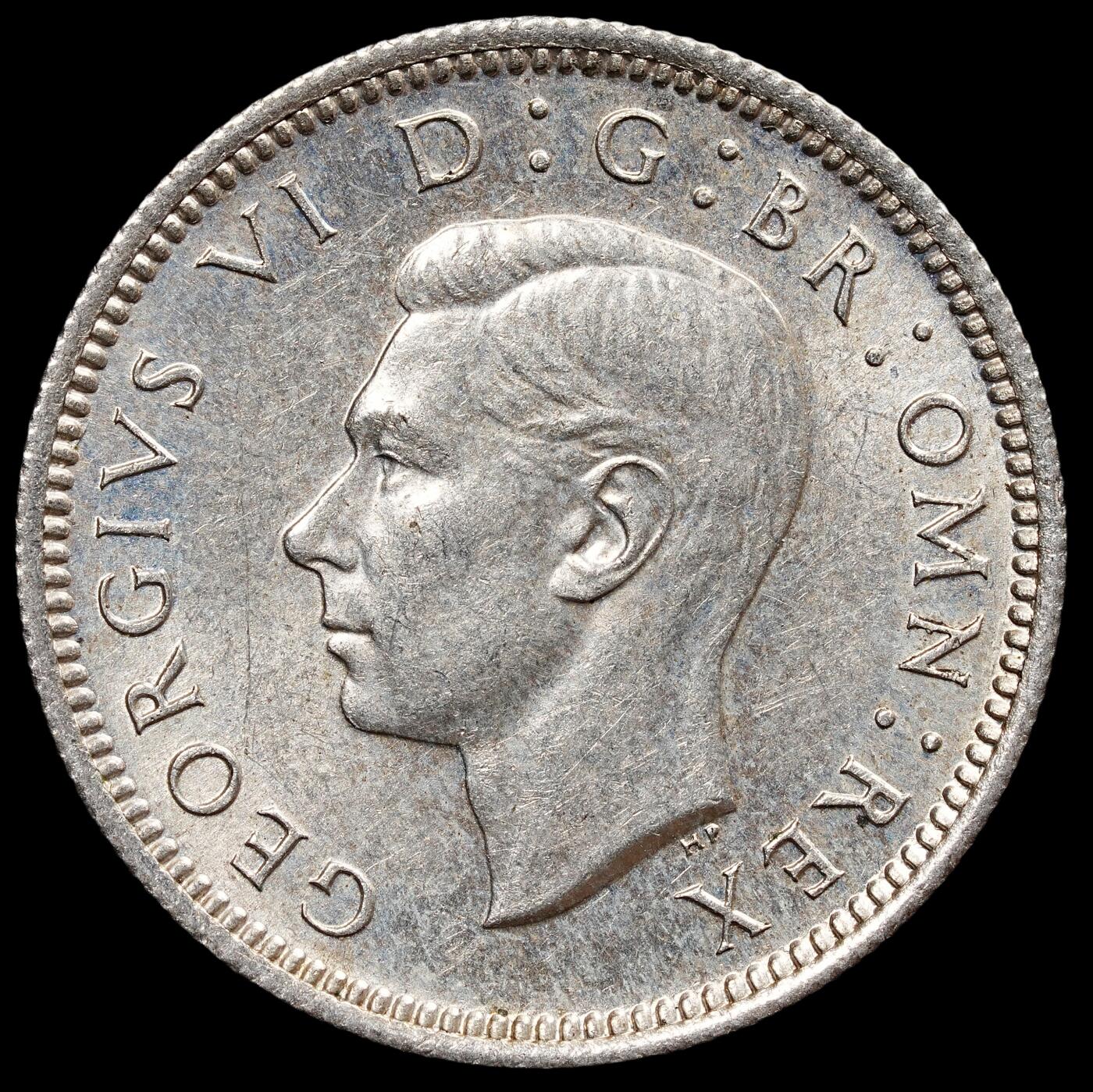 修遠堂世界钱币第七十七期 1944年英国6便士银币 原光