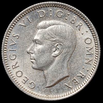 修遠堂世界钱币第七十七期 - 1944年英国6便士银币 原光