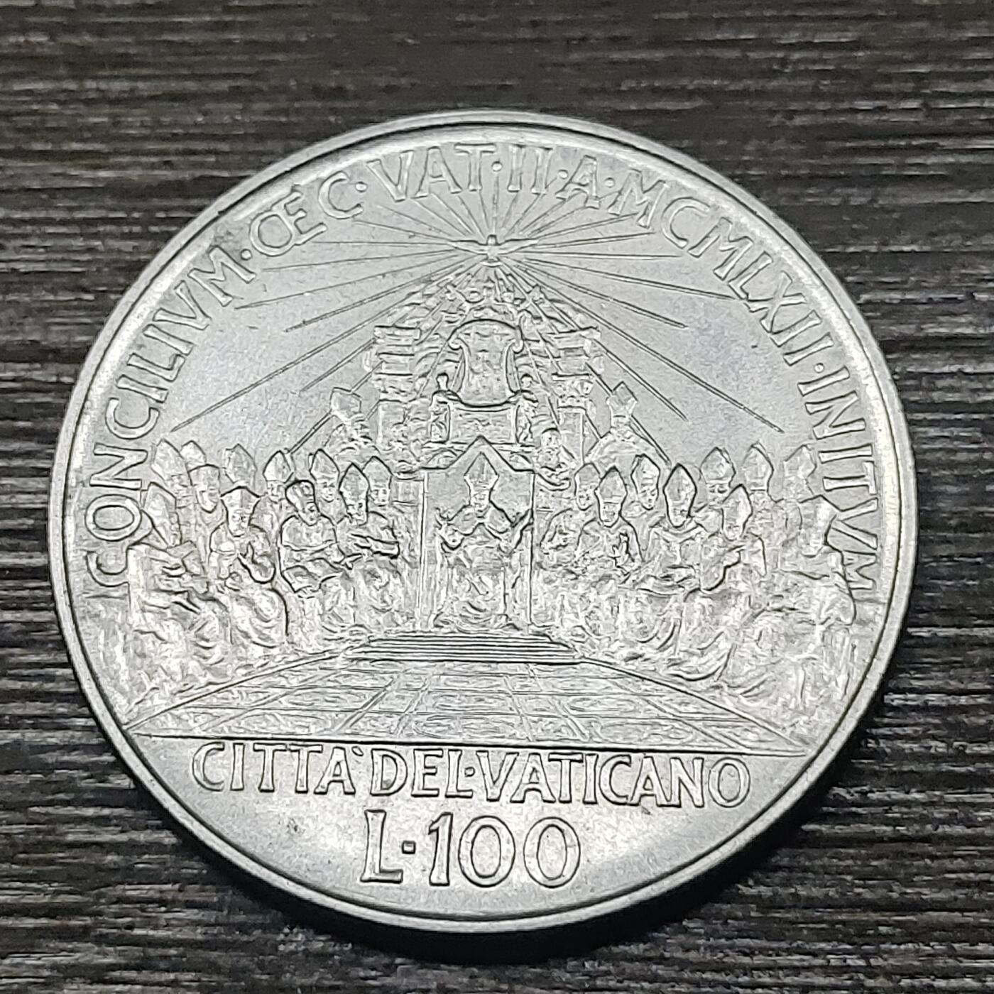 【铜匠收藏】★第125场★散币场，无佣金，30包邮。不满30元，支付5元运费。《接受代拍 代送NGC评级》 梵蒂冈 约翰二十三世 100里拉