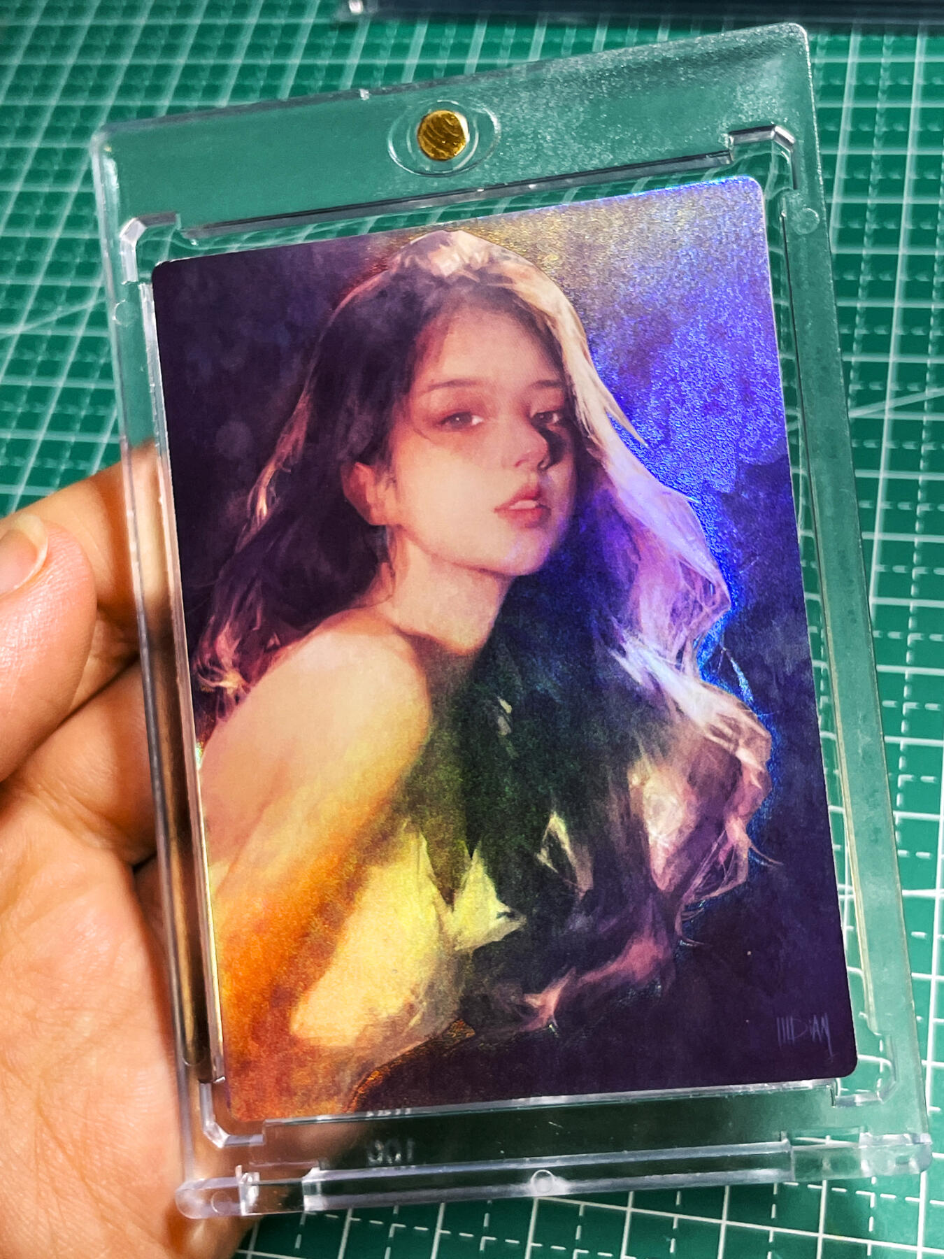 显眼宝22期 颜值精选·真 【带卡砖】众里寻她 我的青春期的女朋友 一张  磨砂彩闪卡  63*88
