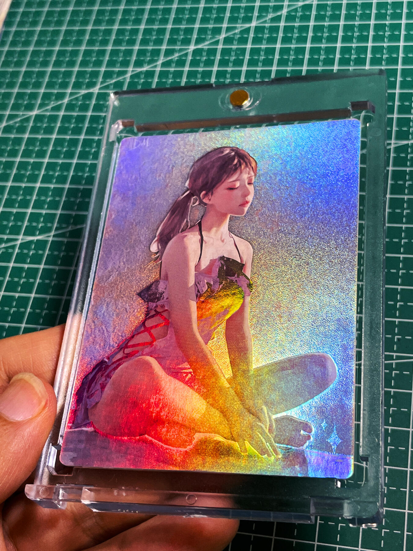 显眼宝22期 颜值精选·真 【带卡砖】众里寻她 我的青春期的女朋友 一张  磨砂彩闪卡  63*88