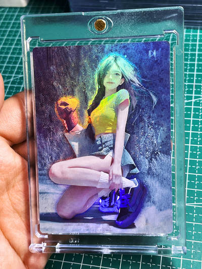 【带卡砖】众里寻她 我的青春期的女朋友 一张  磨砂彩闪卡  63*88