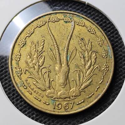 KK钱币收藏小铺 第307期 2月预留时间 周末发货 -  1967西非10法郎