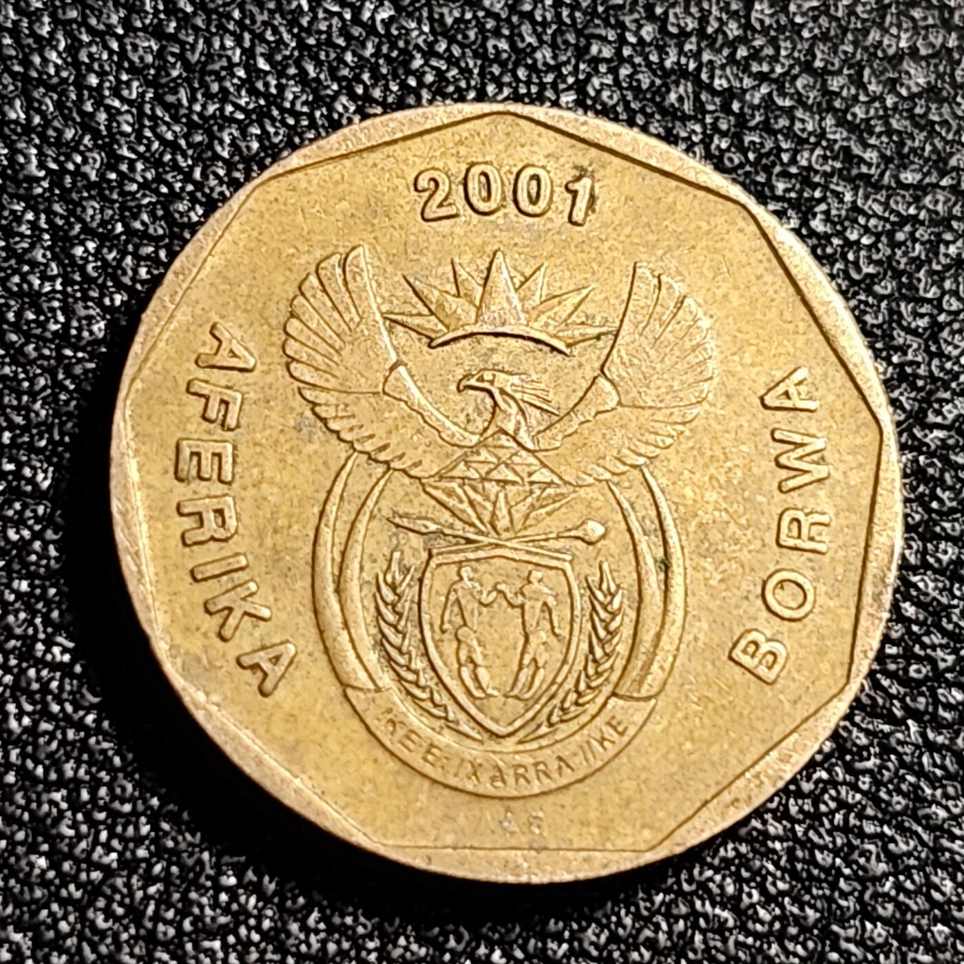 泉币菌-第48场-散币捡漏场 南非共和国 20分(海神普罗透斯之花)19mm