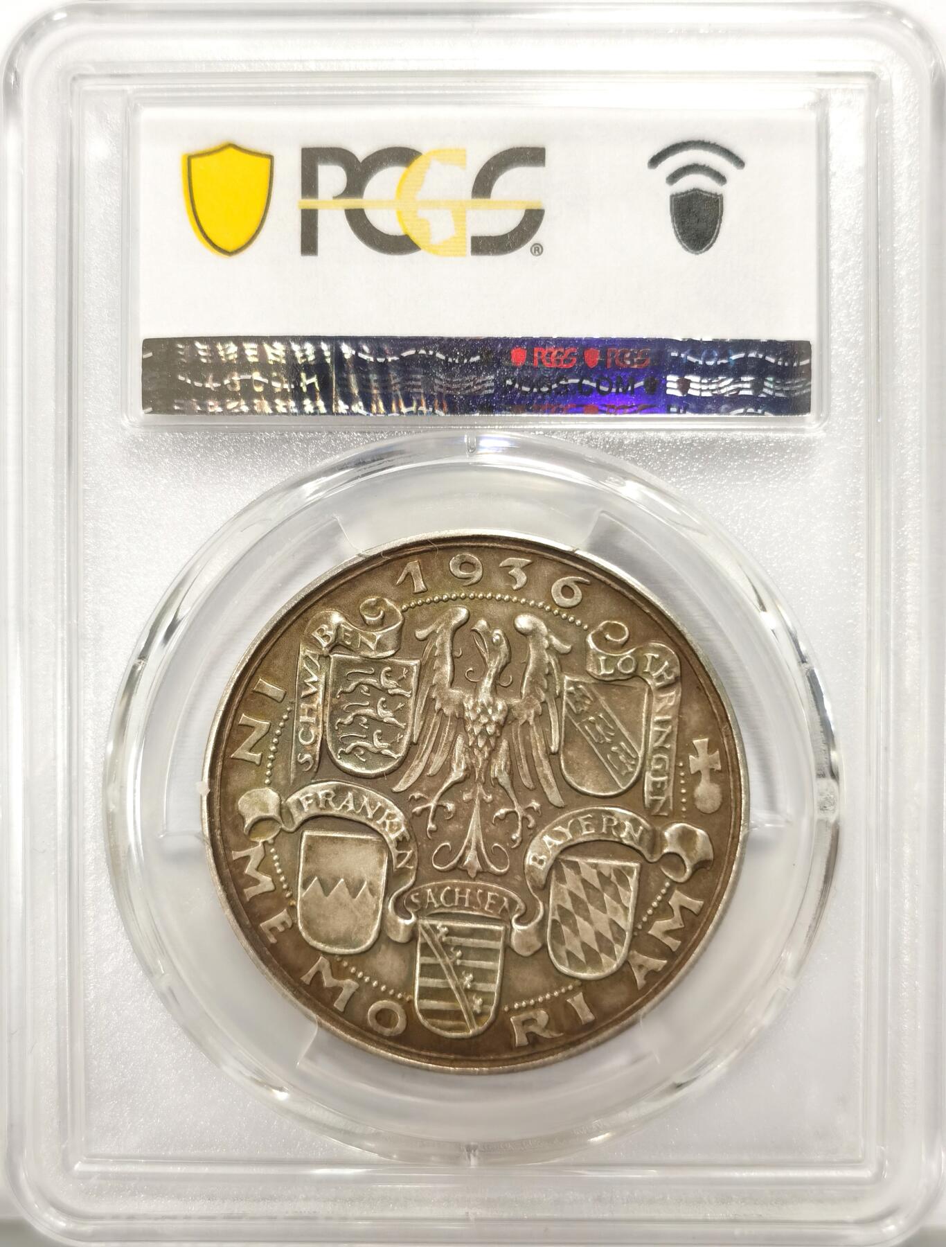 博洋堂世界钱币拍卖第130期（全场包邮） PCGS SP64 德国1936年哥茨作品，德国萨克森公爵亨利一世逝世千年纪念银章，Matte!, PCGS 评级最高分！