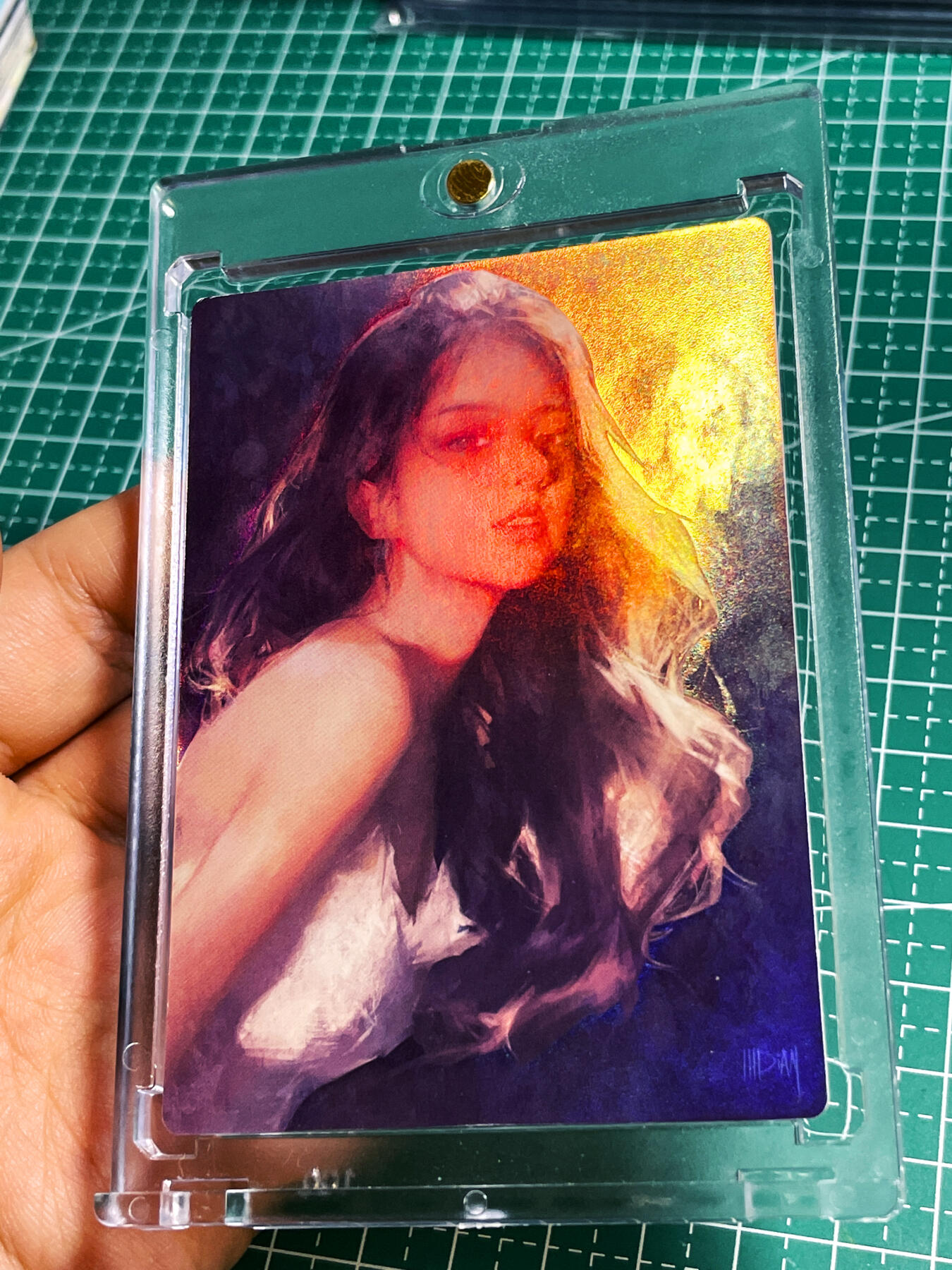 显眼宝22期 颜值精选·真 【带卡砖】众里寻她 我的青春期的女朋友 一张  磨砂彩闪卡  63*88
