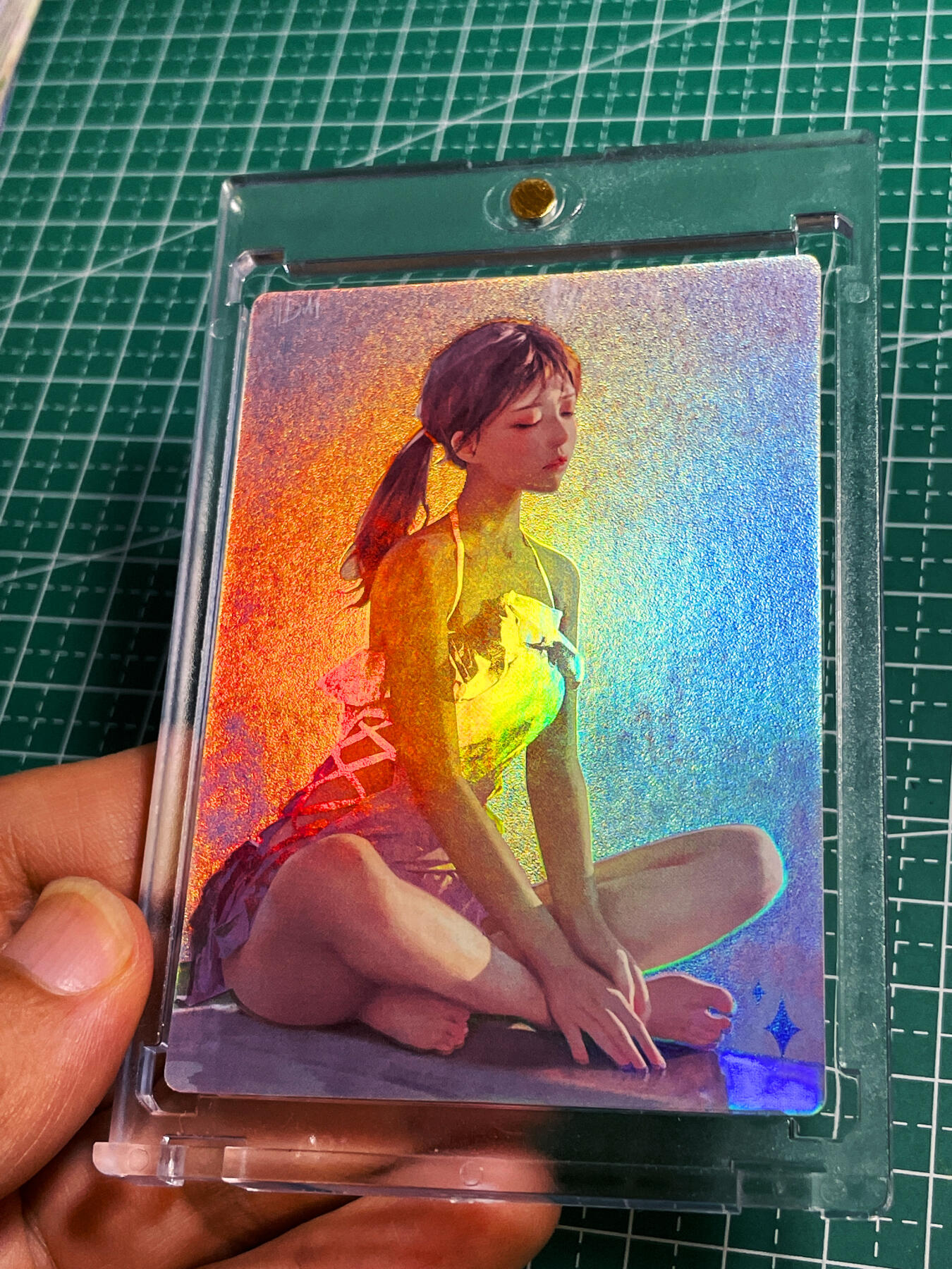 显眼宝22期 颜值精选·真 【带卡砖】众里寻她 我的青春期的女朋友 一张  磨砂彩闪卡  63*88