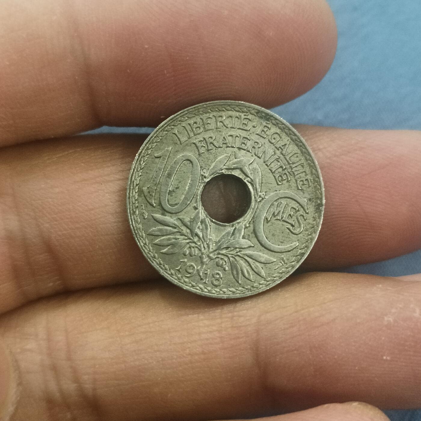 泡泡币外币第五十八场可代拍15038385335微信 法国1918年十分