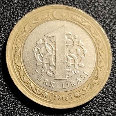 泉币菌-第48场-散币捡漏场 - 土耳其1里拉双色币 凯末尔总统 26mm