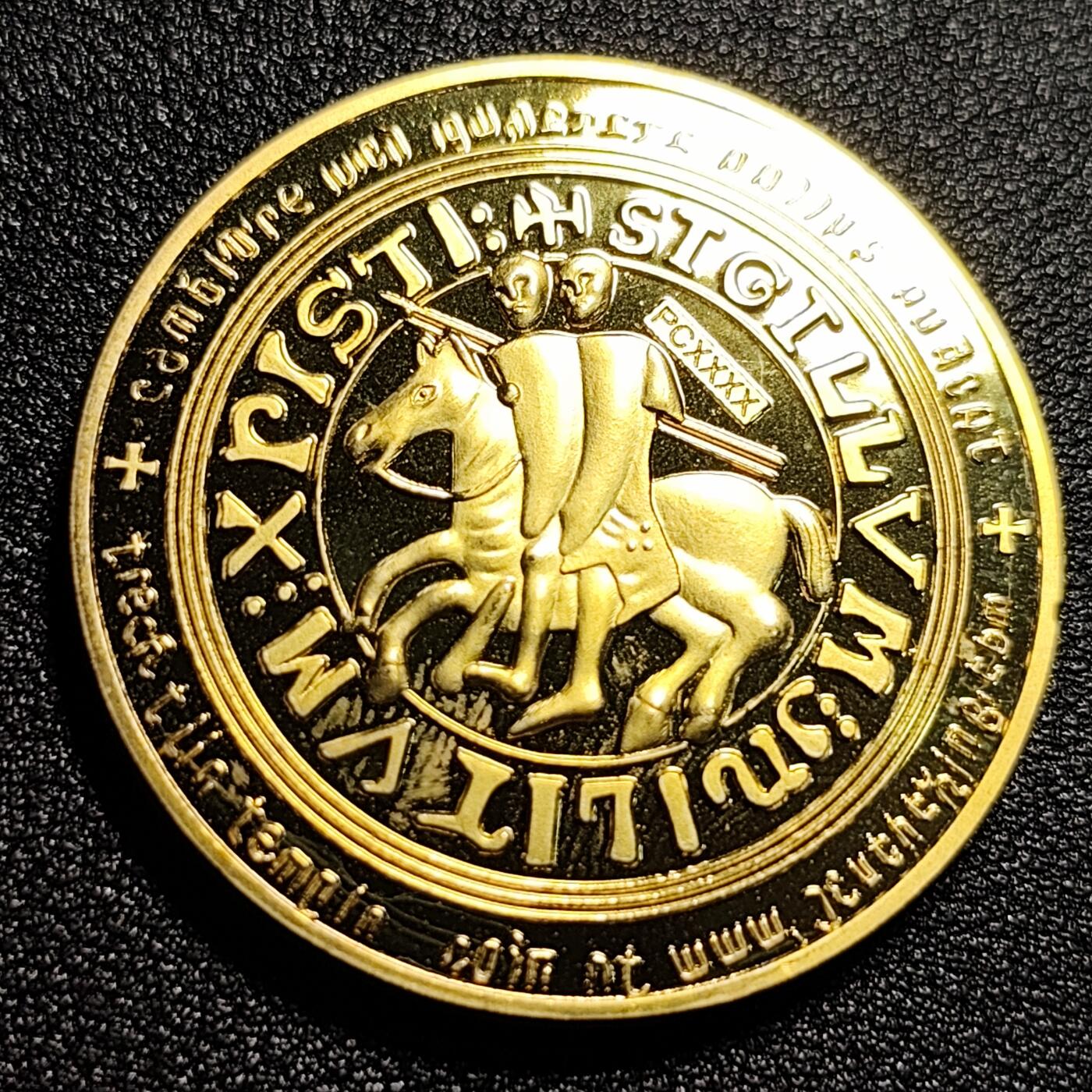 泉币菌-第48场-散币捡漏场 马剑圣殿骑士 纪念章 直径约40mm 