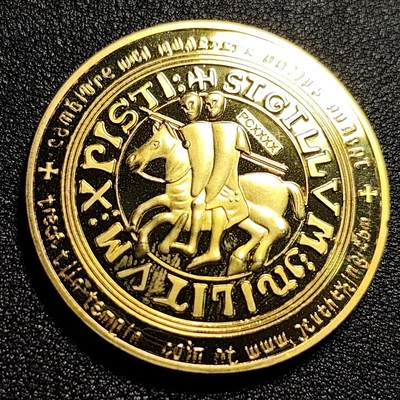 泉币菌-第48场-散币捡漏场 - 马剑圣殿骑士 纪念章 直径约40mm 