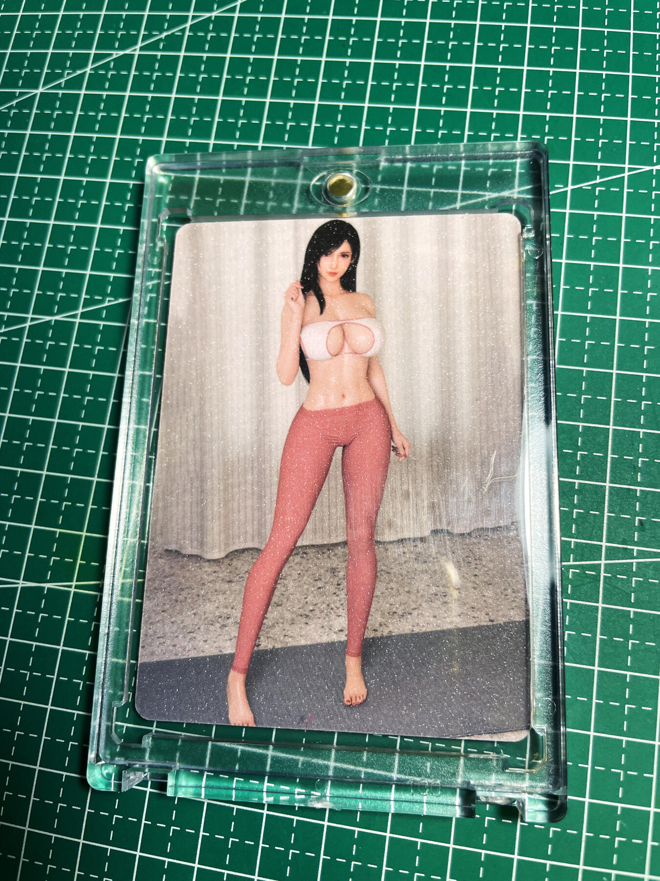 显眼宝22期 颜值精选·真 【带卡砖】健身 tifa 双面2造型   1张 盐晶闪工艺 63*88
