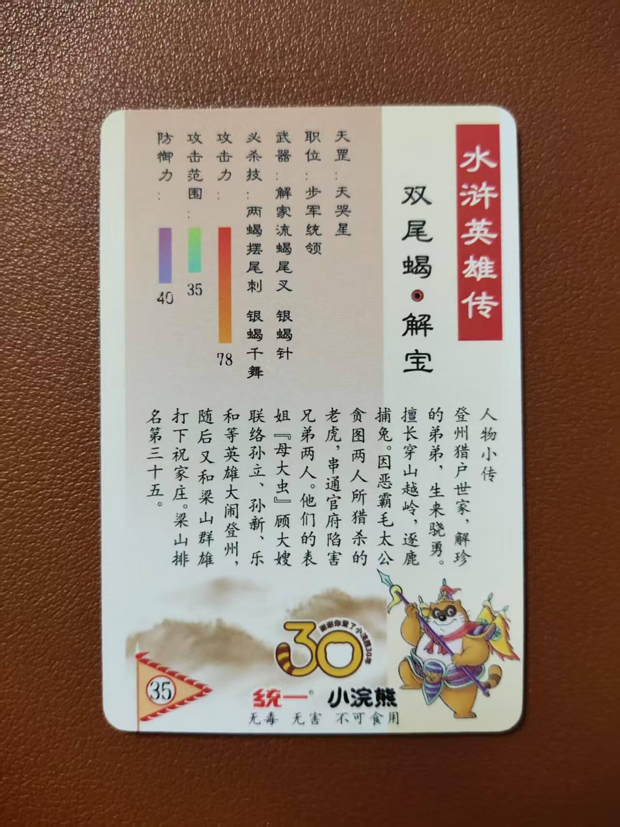 龙虎卡牌第四五场 （无佣金，满120包邮，欢迎送拍） 粗闪小卡 小浣熊25周年 - 双尾蝎解宝
