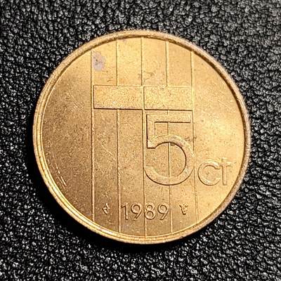 泉币菌-第49场-周末精品场 - 原光美品 荷兰5分铜币 贝娅特丽克丝女王。21mm