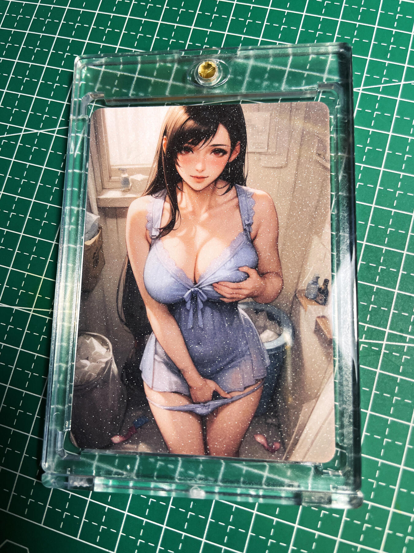 显眼宝22期 颜值精选·真 【带卡砖】卫生间 tifa 双面2造型   1张 盐晶闪工艺 63*88