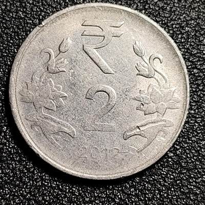 泉币菌-第49场-周末精品场 - 印度度2卢比 阿育王狮子座 25mm 