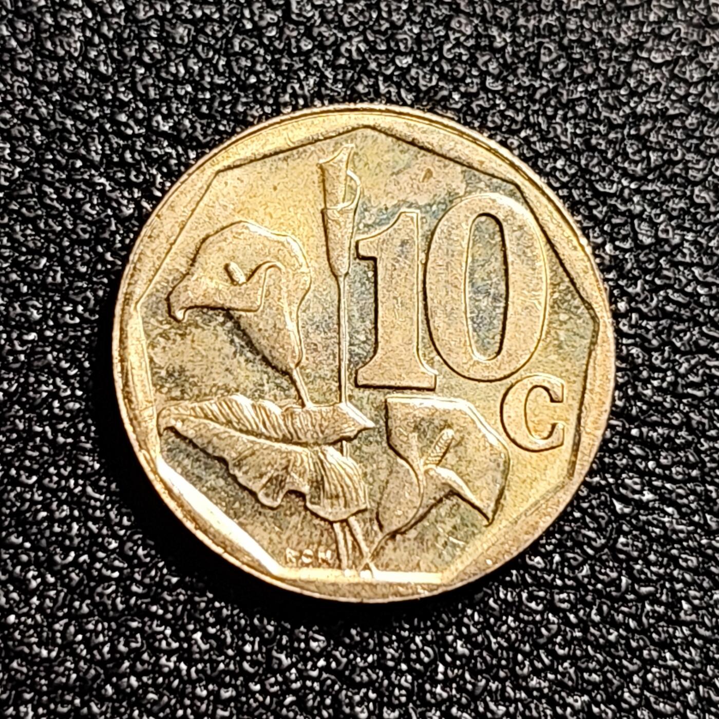 泉币菌-第49场-周末精品场 非洲 2012版10分硬币(红马蹄莲) 全新UNC