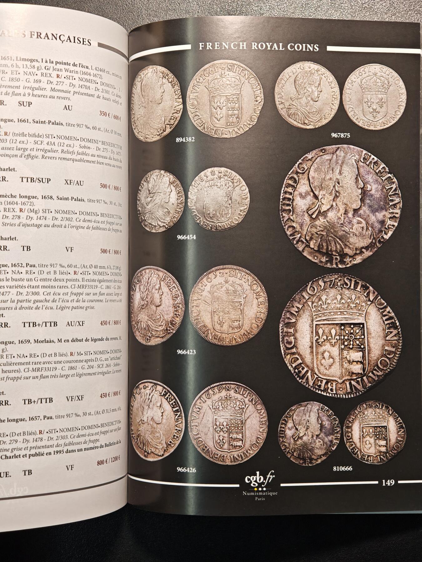 【德藏】世界币章拍卖第137期（拍品征集中~欢迎藏友联系） 97新 2024年 cgb.fr拍卖目录 全彩铜板纸印刷 全书约282页