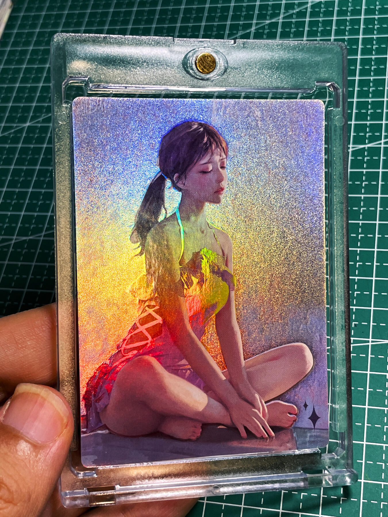 显眼宝22期 颜值精选·真 【带卡砖】众里寻她 我的青春期的女朋友 一张  磨砂彩闪卡  63*88