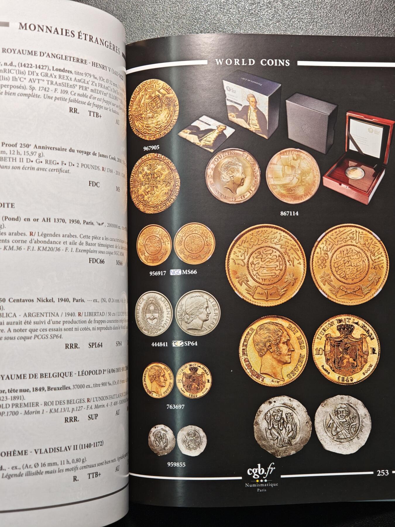 【德藏】世界币章拍卖第137期（拍品征集中~欢迎藏友联系） 97新 2024年 cgb.fr拍卖目录 全彩铜板纸印刷 全书约282页