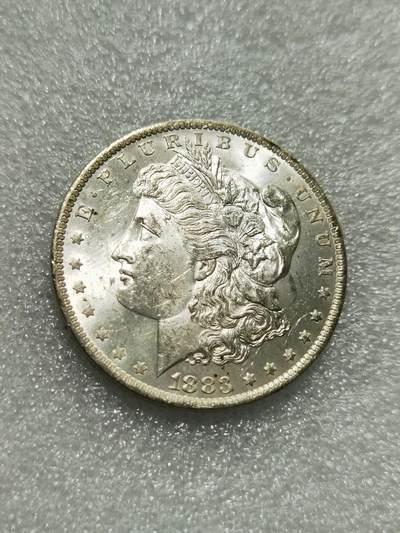 天下钱庄专场欢迎参拍 - UNC 1883美国摩根一美元银币