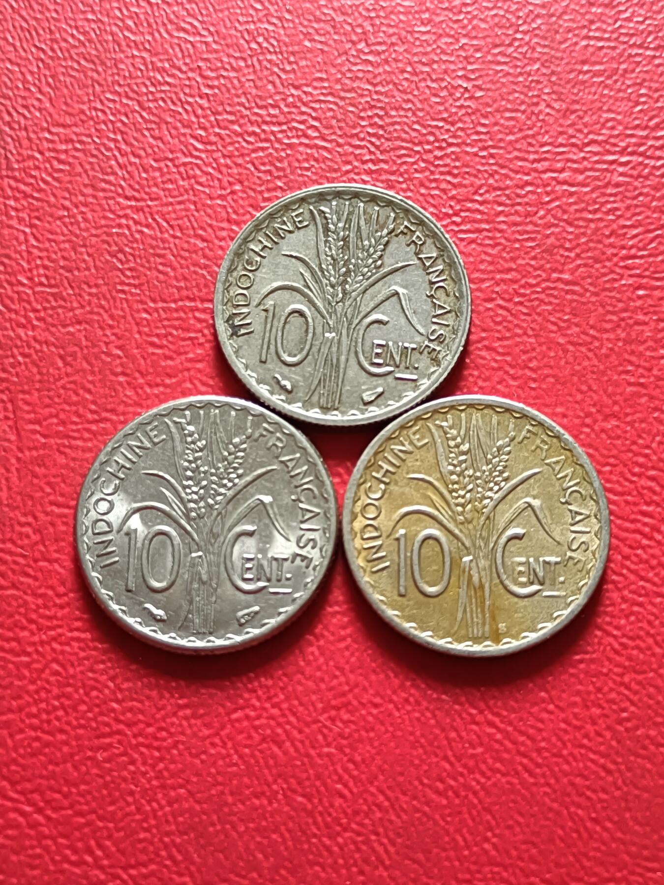 【云涧收藏】第四十四场 法属印支1939年、1940年、1941年10分3枚
