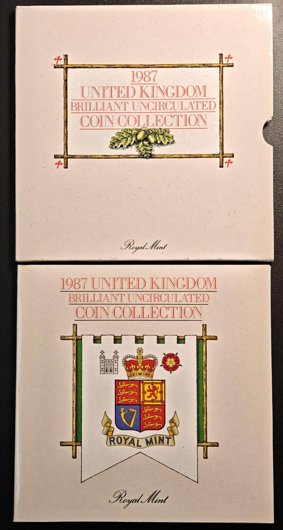 【德藏】世界币章拍卖第137期（拍品征集中~欢迎藏友联系） 1987年 英国7枚原装套币含1英镑盾牌纪念币官方原厂包装 及 2010年 意大利意大利复兴运动(统一运动)领导人及第一任首相‌卡米洛·奔索·加富尔诞辰200周年2欧纪念币卡册装帧 和 2010年 德国不莱梅市政厅和勇士像2欧纪念套币5厂原册
