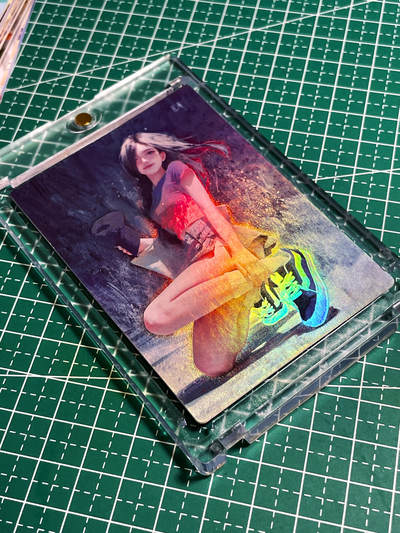 【带卡砖】众里寻她 我的青春期的女朋友 一张  磨砂彩闪卡  63*88