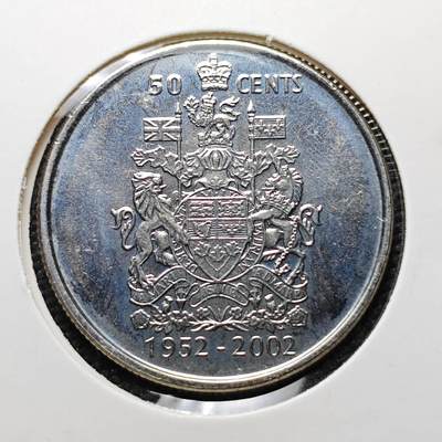 KK钱币收藏小铺 第307期 2月预留时间 周末发货 - 2002加拿大50分纪念币