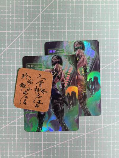 C先生卡牌 第6期 杜夫人，吕姬，貂蝉，西游姬，豪杰传。7月15日截拍（持续收拍品中。。。欢迎送拍） - 【炫彩】冰狗 ACG 蝰蛇  双服饰奈卡