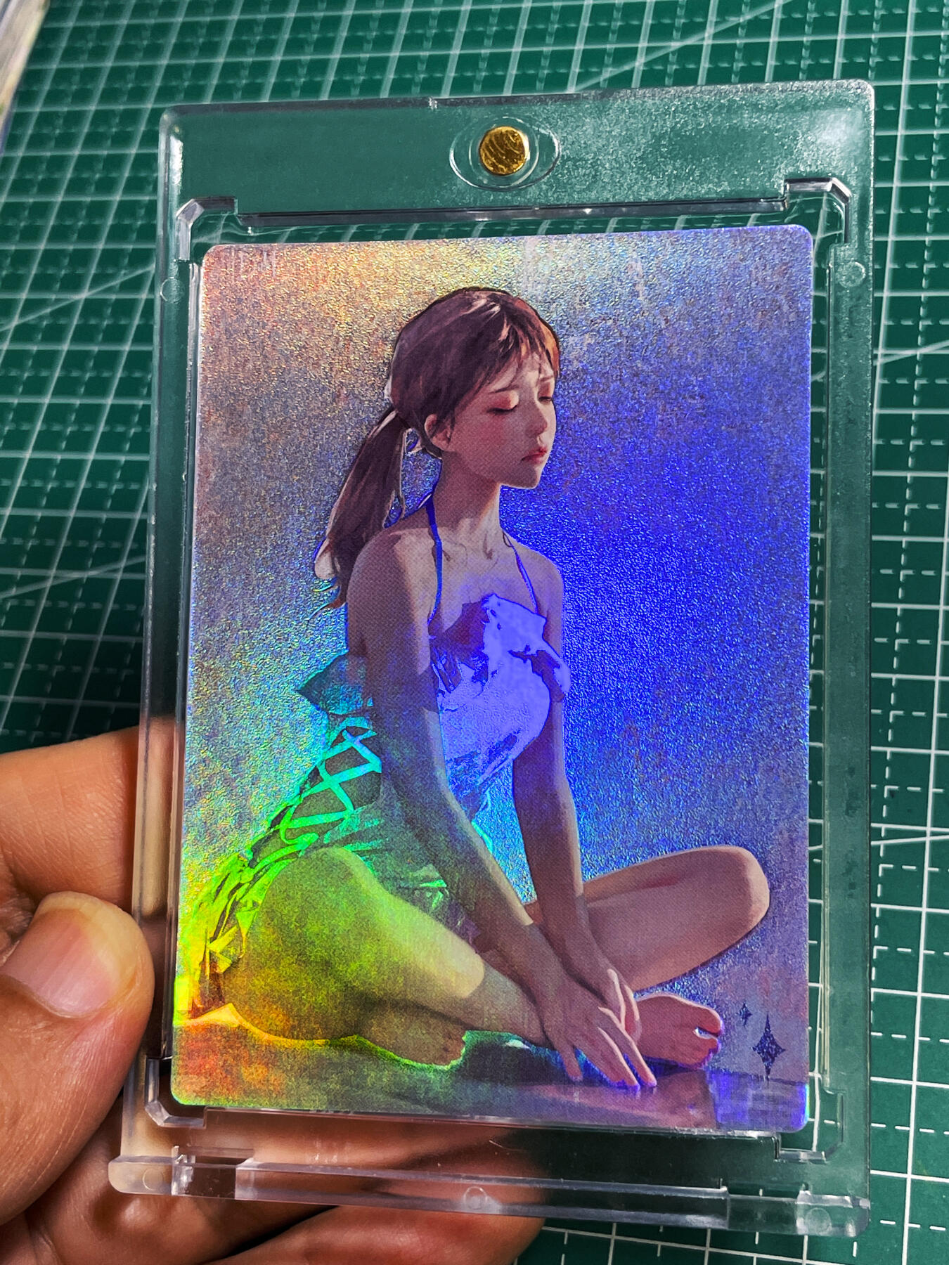 显眼宝22期 颜值精选·真 【带卡砖】众里寻她 我的青春期的女朋友 一张  磨砂彩闪卡  63*88