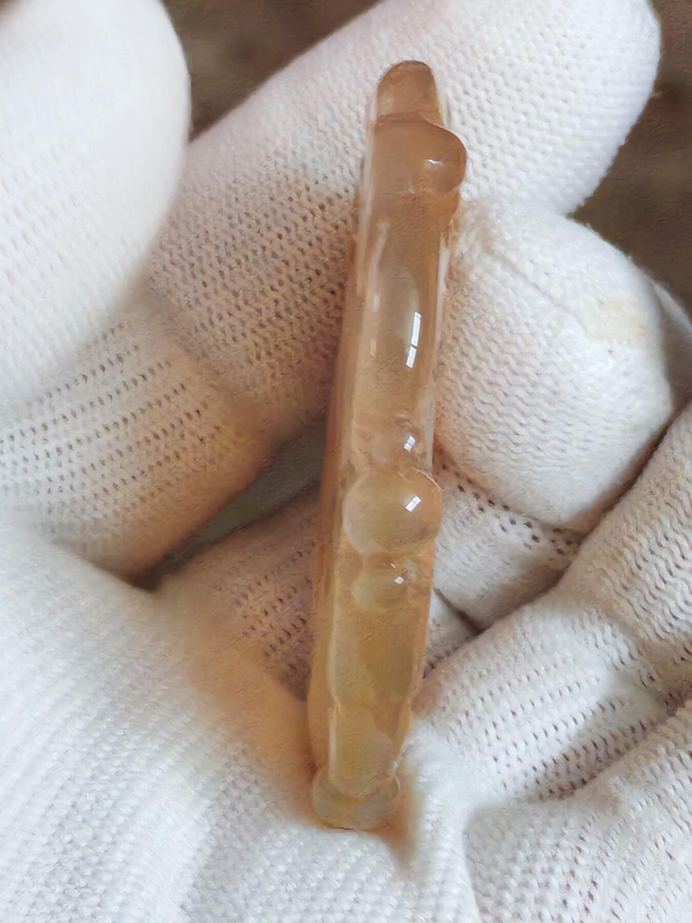 原矿保山荔枝冻三羊开泰平安扣(24025)尺寸52*7mm