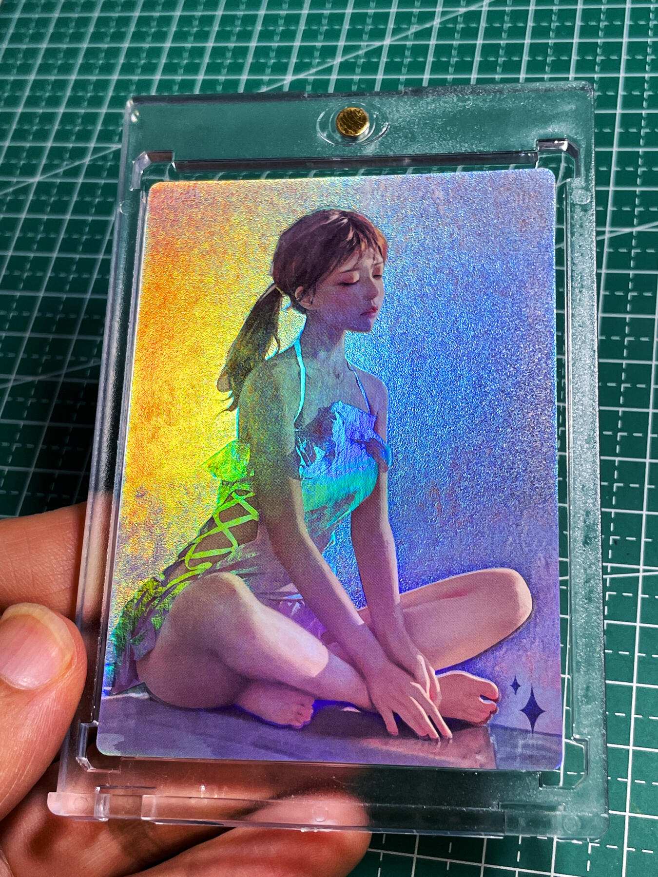 显眼宝22期 颜值精选·真 【带卡砖】众里寻她 我的青春期的女朋友 一张  磨砂彩闪卡  63*88