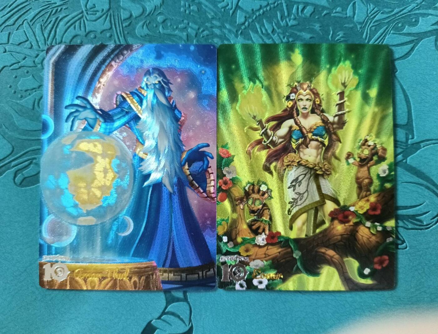龙虎卡牌第四五场 （无佣金，满120包邮，欢迎送拍） 粗闪2张  奇点 魔兽世界人物