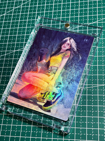 【带卡砖】众里寻她 我的青春期的女朋友 一张  磨砂彩闪卡  63*88