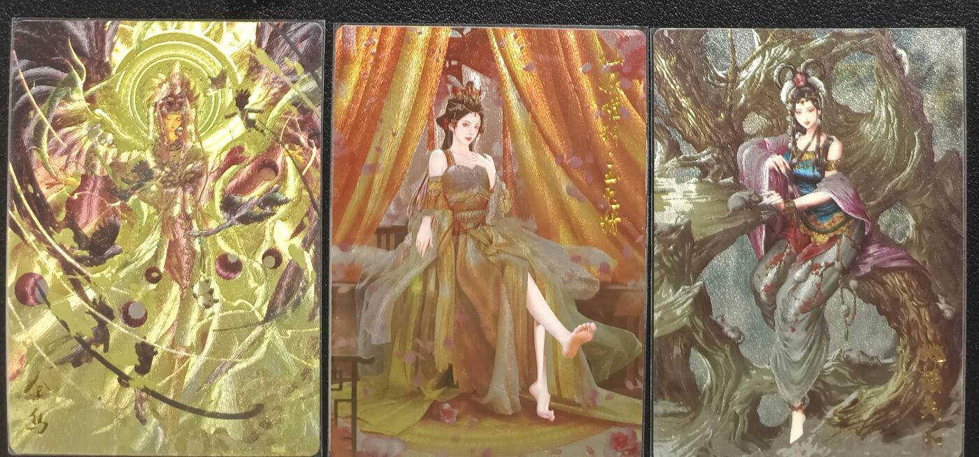 天玑星卡拍第一百零四期《7.14周一截拍》持续收拍收评中 满赠卡需备注 卡德曼 西游记 金乌+玉兔精+地涌夫人 三张