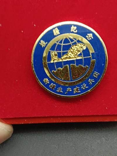50期回流戒指饰品杂件纪念章丝路钱币专场 - 援疆纪念章