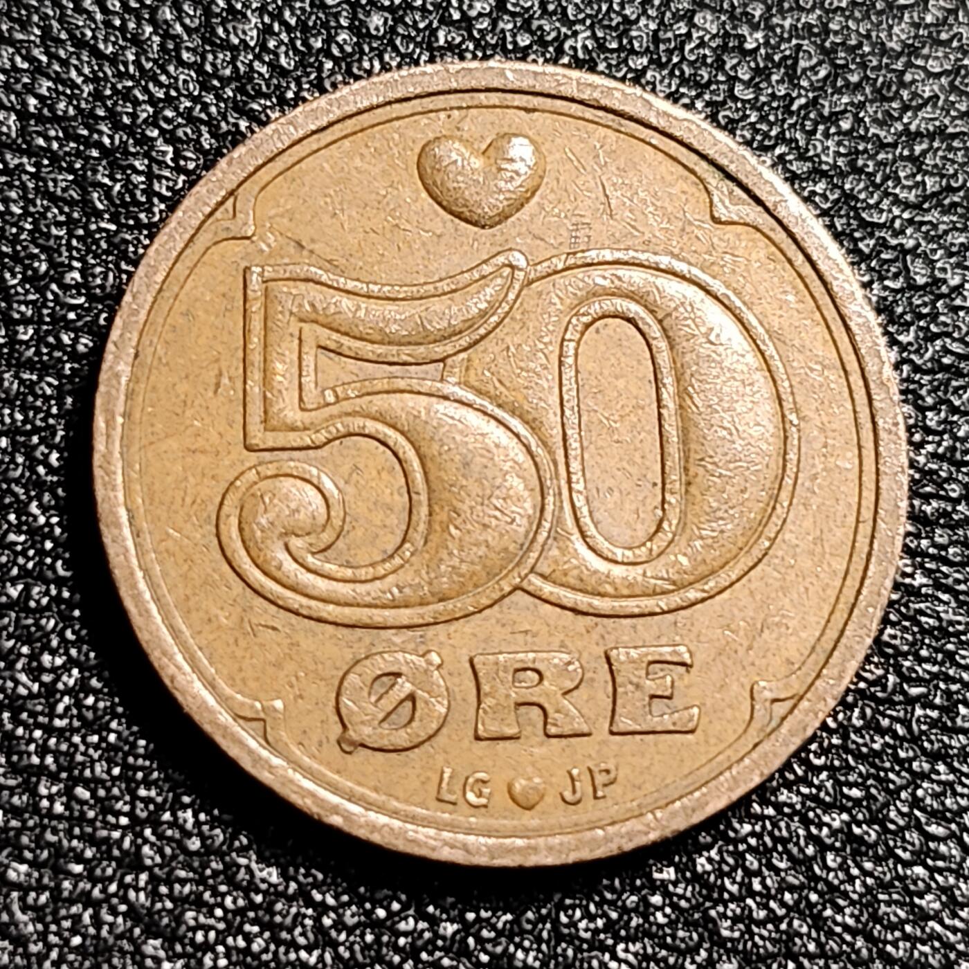 泉币菌-第49场-周末精品场 丹麦50欧尔爱心币
